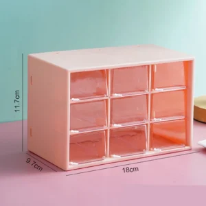 Schreibtisch Organizer neun quadratische Gitter Schublade Typ Schreibtisch Organisationsbox Aufbewahrung NEU-